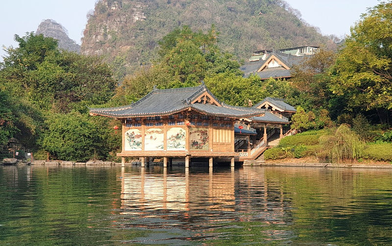 中国广西桂林的木龙塔祠