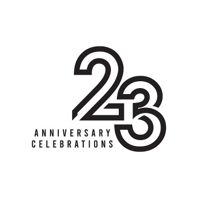 23周年庆典矢量模板设计插图