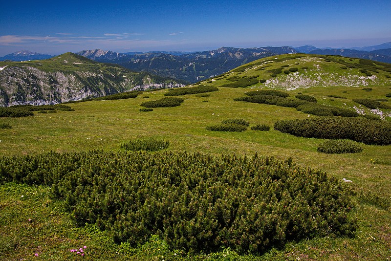 欧洲，奥地利，下奥地利的Heukuppe，在Rax和Schneealpe之间的山谷