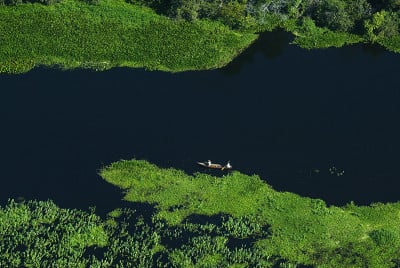 潘塔纳尔湿地鸟瞰图
