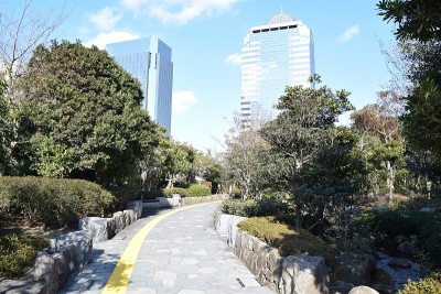日本千叶县海himmakuhari(Makuhari新城)的城市景观