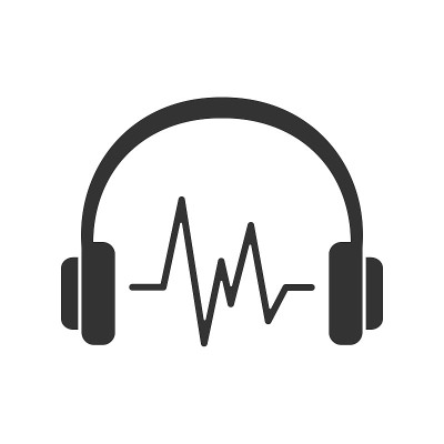 耳机与声音脉冲矢量图标