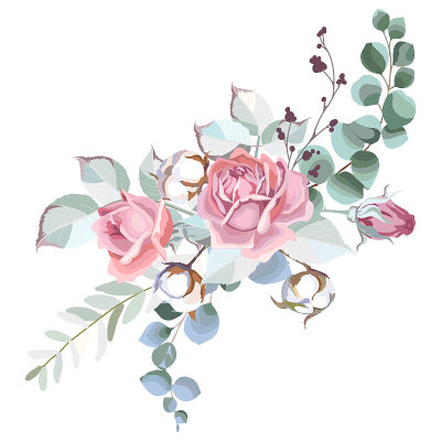 粉色玫瑰花束