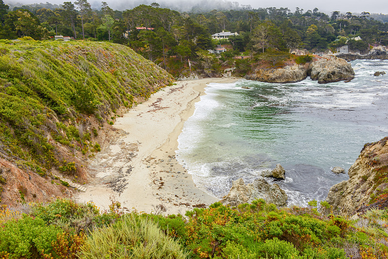 吉布森海滩- Point Lobos，卡梅尔，加州