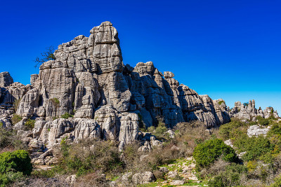 El Torcal de Antequera, Andalusia, Spain，在Antequer