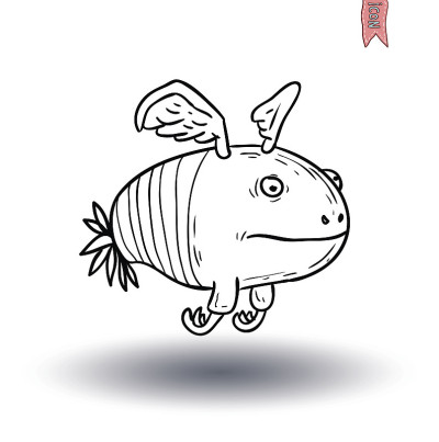 卡通怪物。矢量图
