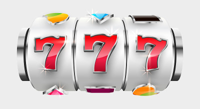 金属老虎机中头奖了。777大赢家概念。赌场大奖。