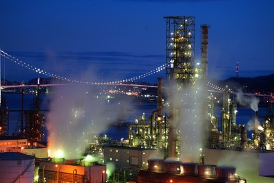 Muroran的日本四大工厂夜景