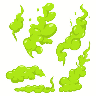 木手杖手杖矢量平简单设置孤立在白色背景。