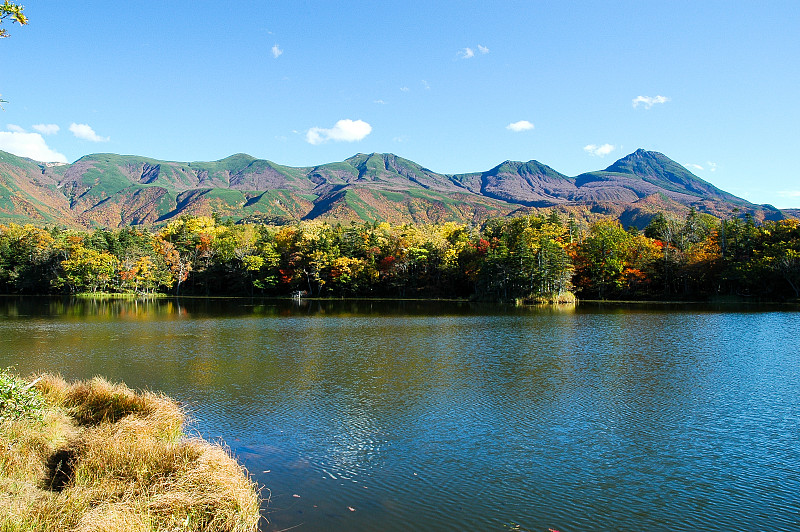 日本北海道东部知床五湖秋季