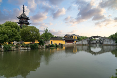 中国江南古镇的风景