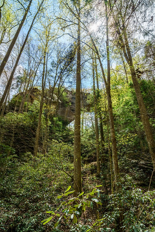 红河峡谷的灰拱门