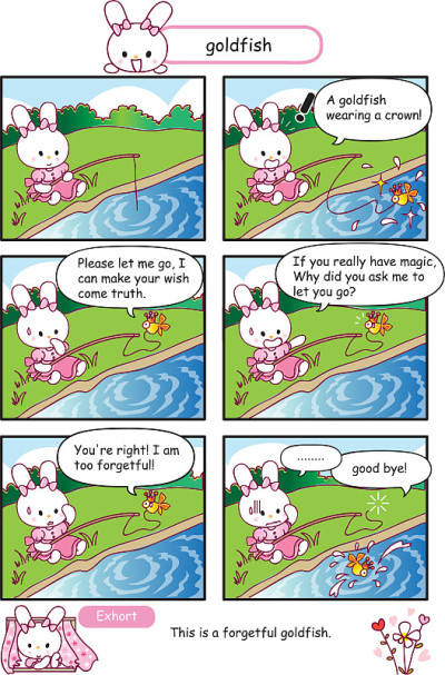 卡通兔子公主漫画故事