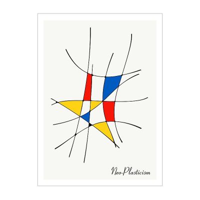 Modern Poster, Artwork inspired postmodern in the 