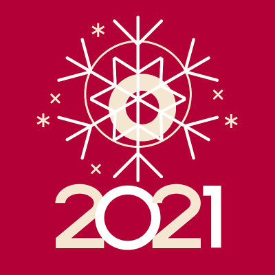 矢量2021新年背景
