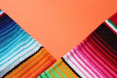 poncho Mexican cinco de mayo rug serape fiesta tra
