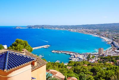 西班牙地中海地区的Javea Xabia村庄