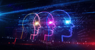 社会评分和评分符号抽象3d插图