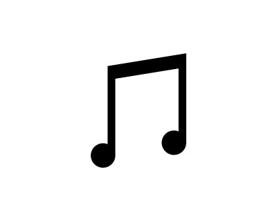 音乐图标在时尚的平面风格孤立在白色背景。说明符号为您的网站设计，徽标，应用程序，UI。向量插图,EP