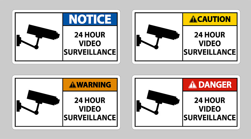 CCTV 24小时视频监控标志