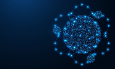 原子。核能。科学的概念。