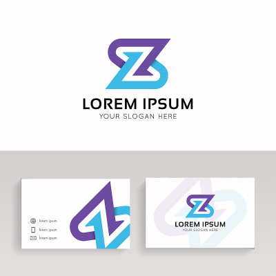 摘要Z图标图标平面线性符号矢量设计。