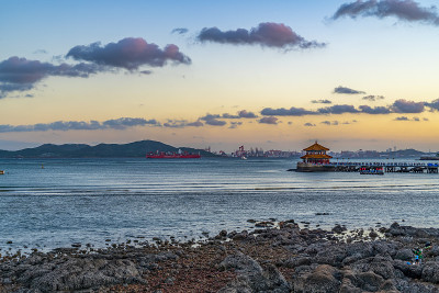 青岛海湾的风景