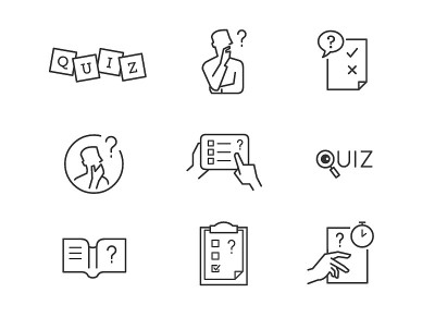 Quiz icons