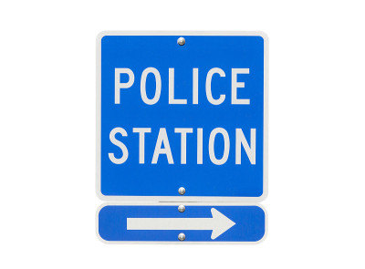 隔离警署标志