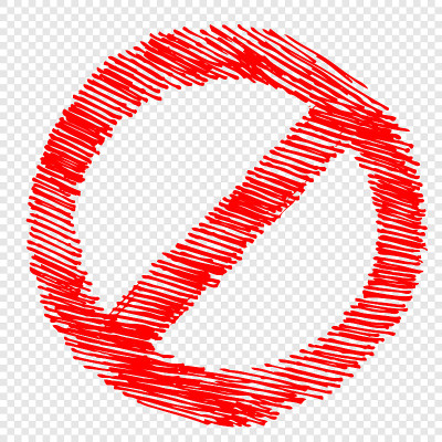ban, prohibition sign