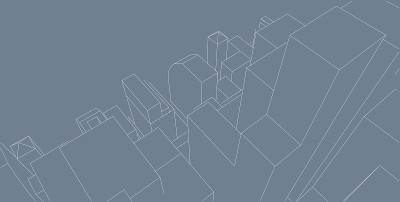 3D插图建筑透视线
