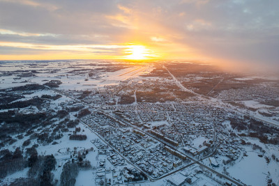 雪城的全景Šiauliai，立陶宛