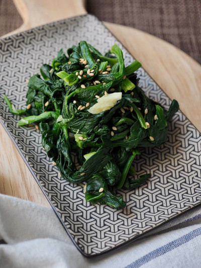 韩国传统食物菠菜香草