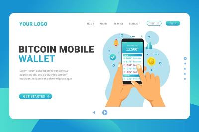 登陆页模板比特币移动钱包设计理念