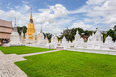 Wat Suan Dok是清迈一个美丽的古老寺庙
