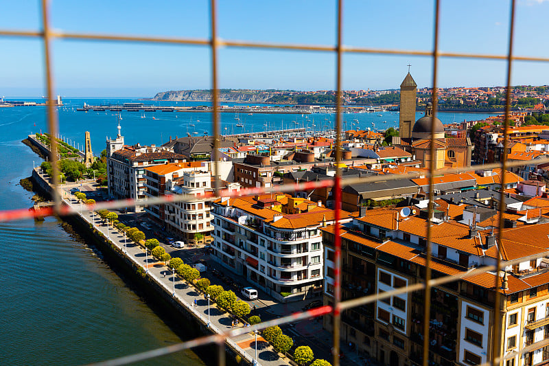 来自维兹卡亚桥的 Getxo