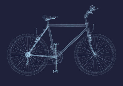 Bicycle wireframe
