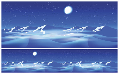沙漠夜晚