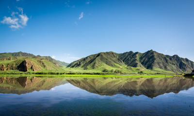 山全景反射