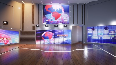 3D虚拟电视演播室新闻