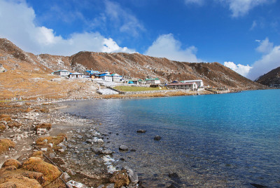 尼泊尔喜马拉雅山Gokyo村
