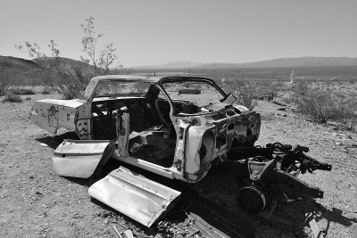 Rhyolite Ghost Town in Monochrome