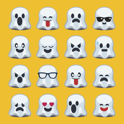 emoji,万圣节,鬼