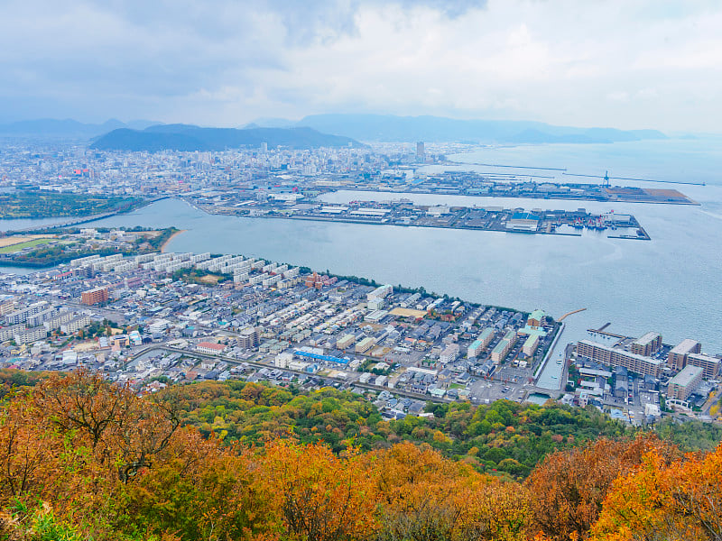 日本四国县香川县的高松市