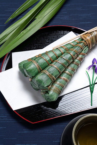 日本年糕“Chimaki”。5月日本的季节性节日形象。