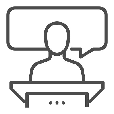 见证方形直线矢量图标。