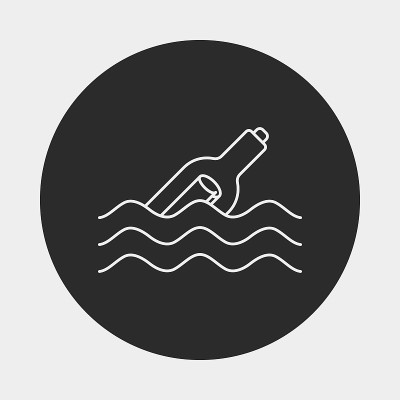 瓶子行图标中的消息