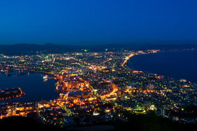 夜景函馆，城市景观