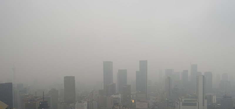 鸟瞰中国成都。
