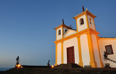 巴西傍晚的殖民风格Serra da Piedade